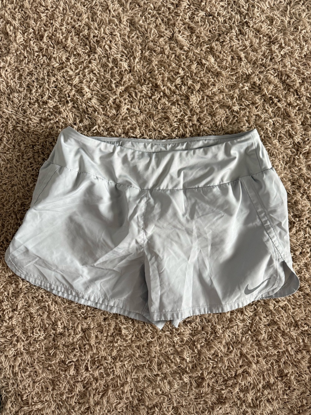 Nike women’s Light Gray Athletic Shorts